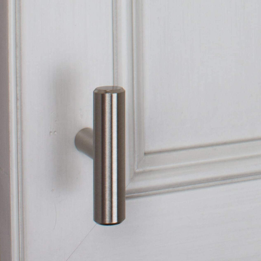 2 inch Stainless Steel Cabinet T Knob (Pack 25) Modern Contemporary Metal Finish