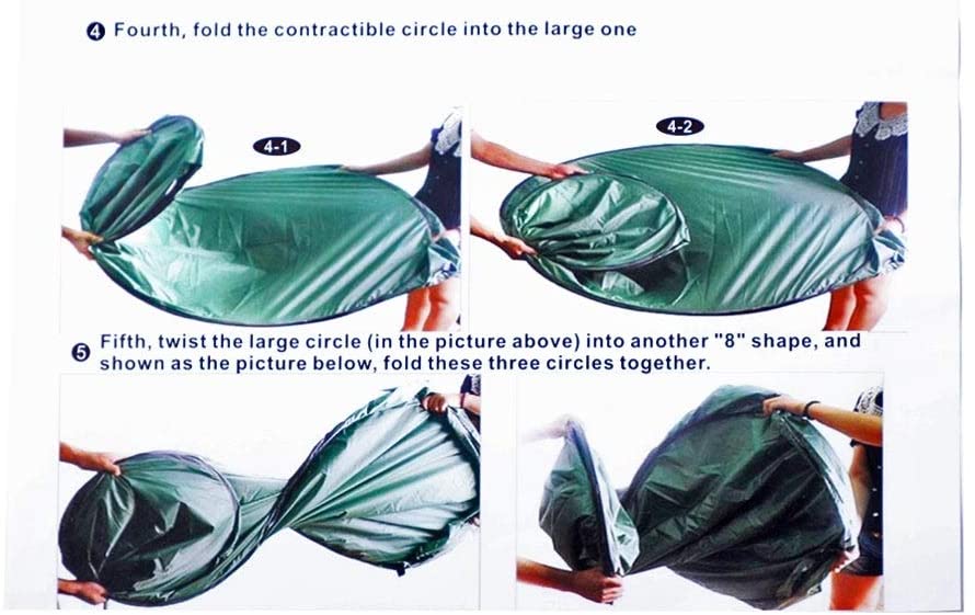 Portable Outdoor Toilet Dressing Fitting Room Shelter Tent Canopies Green Polyester - Diamond Home USA