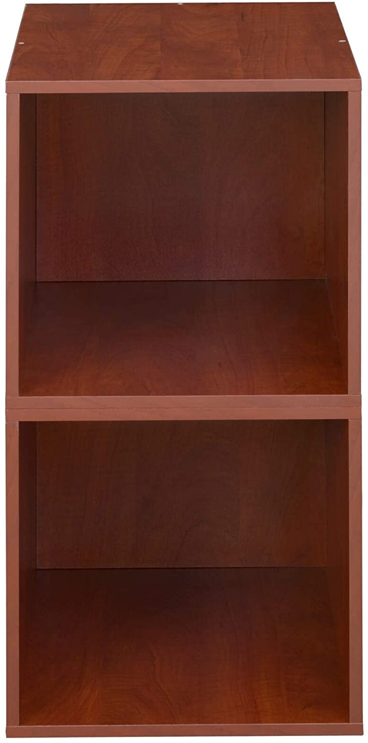 Storage Set 2 Cubes Cherry Modern Contemporary Laminate Finish - Diamond Home USA