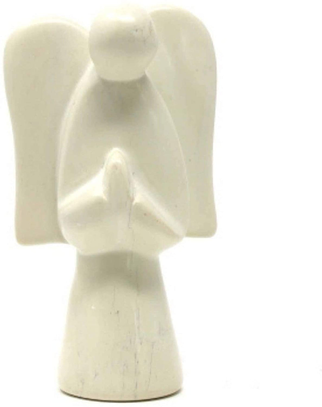 Praying Angel Natural Stone Figurine Off/White Classic