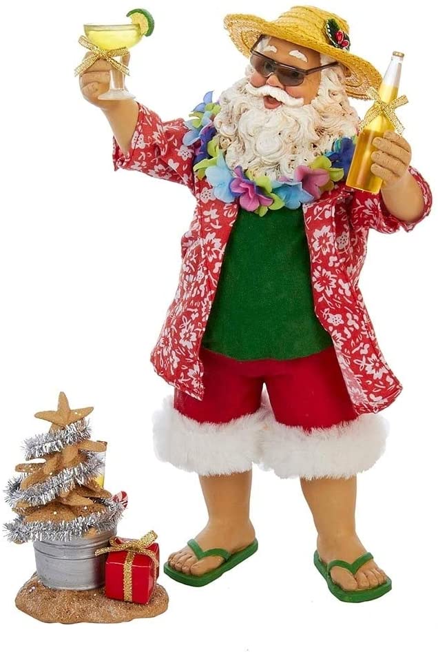 10 inch ' Beach Santa Set 2 Pieces Color