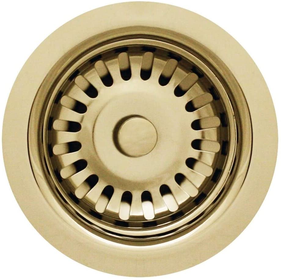 3 1/2" Basket Strainer Gold