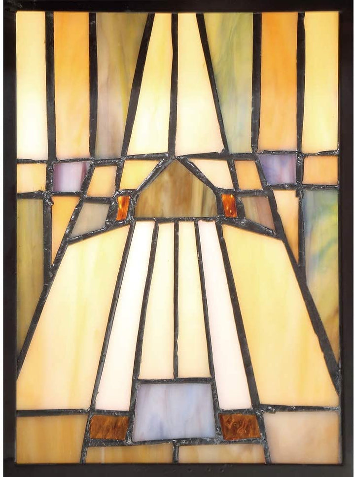 Tiffany Rectangular Desk Lamp Brown Traditional Bronze - Diamond Home USA