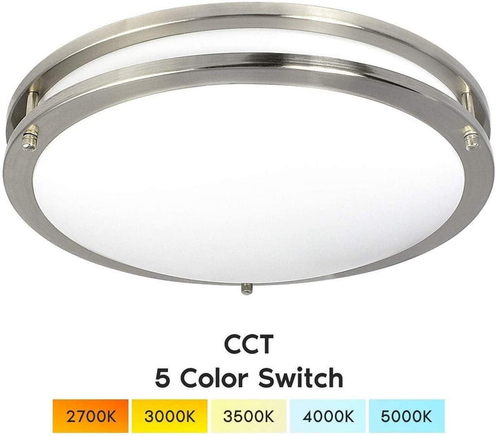 16 Inch Led Flush Mount Ceiling Light Color Temperature