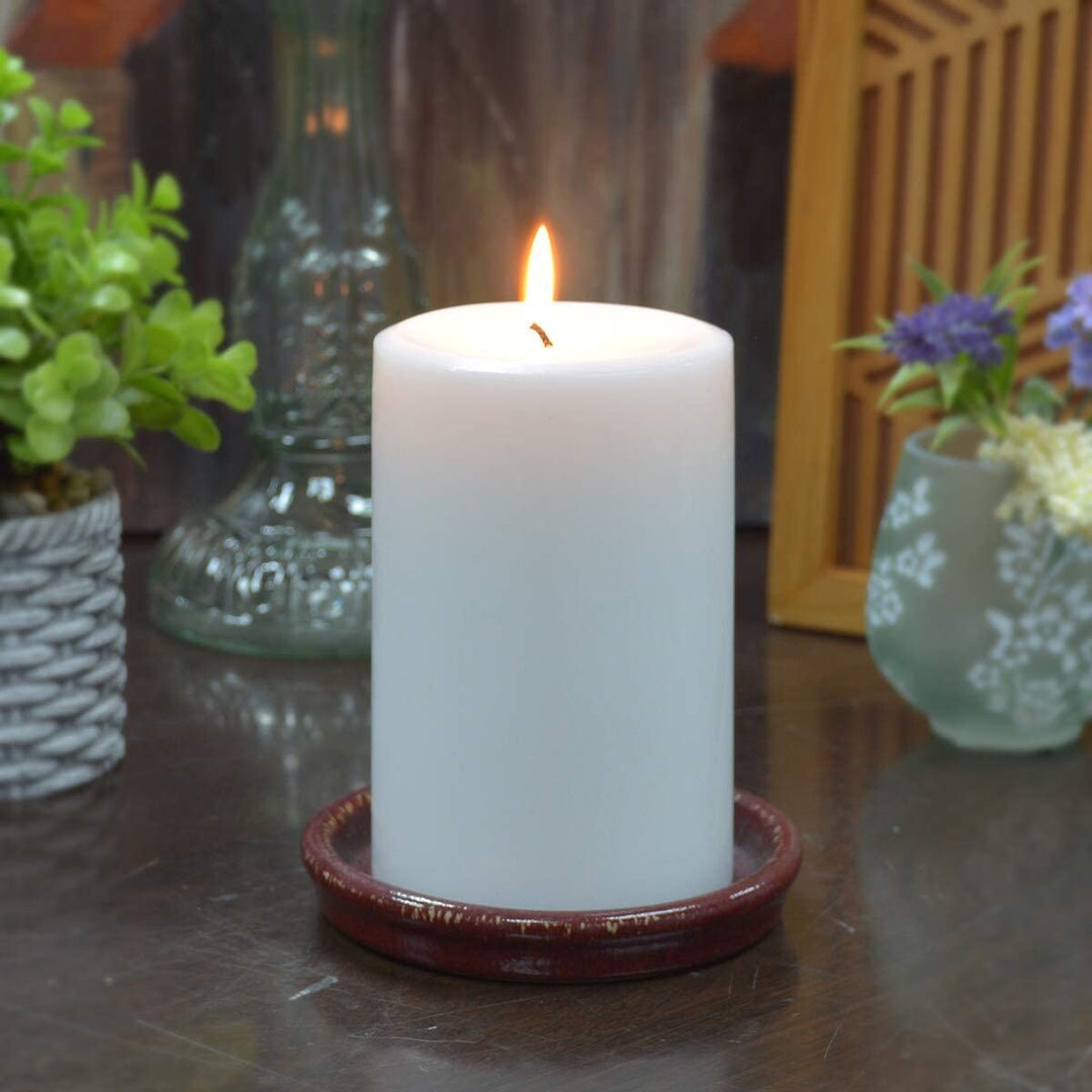 3 X 6 Inch White Pillar Candle Wax