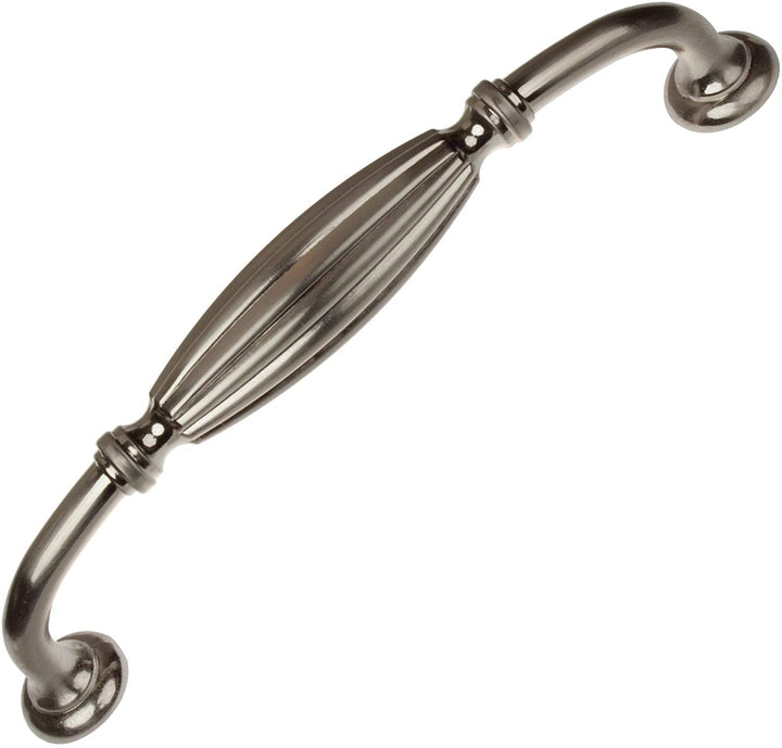 5 Pack 5 Center Satin Nickel Fluted Cabinet Pulls
