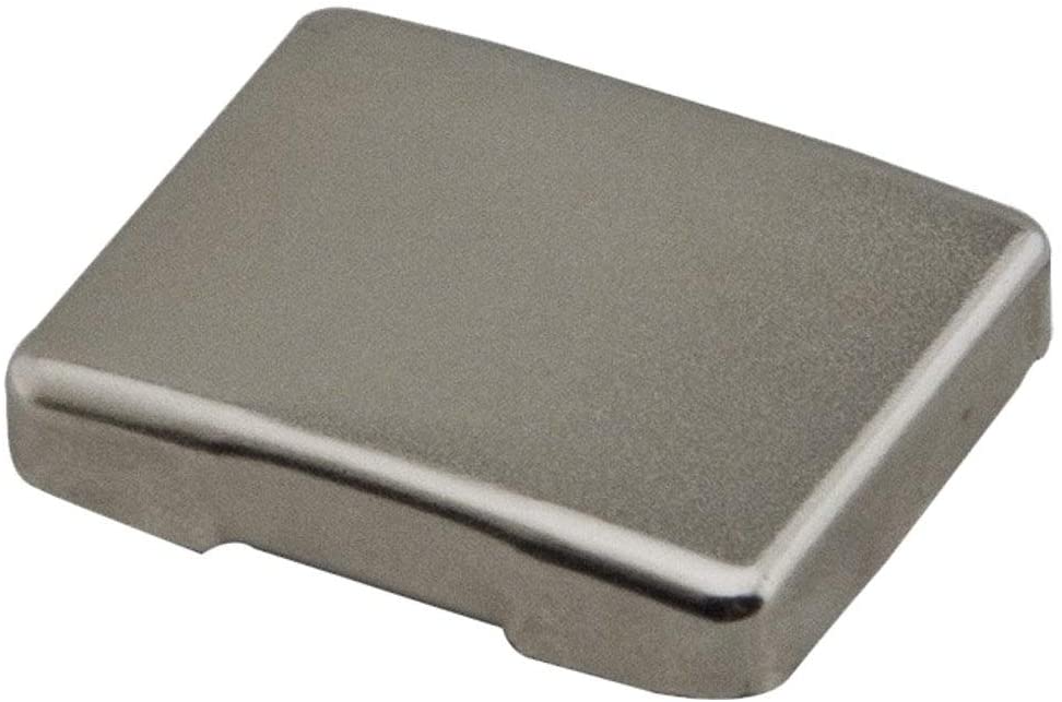 Blank Nickel Plated Metal Cover Caps 38n otion Hinge (Case 50) Silver Finish