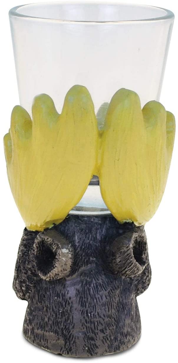 Moose Cool Animal Theme Shot Glass Brown 1 Piece - Diamond Home USA