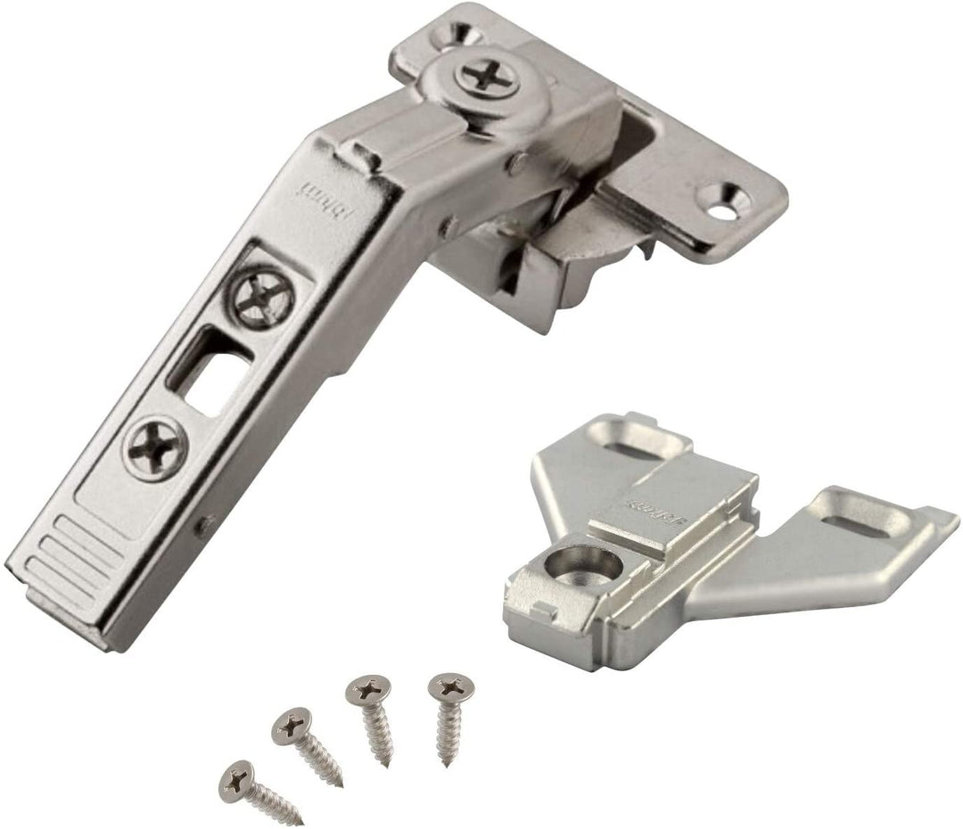 2 Pack 60 Degree Clip Top Bi Fold Screw Self Closing Cabinet