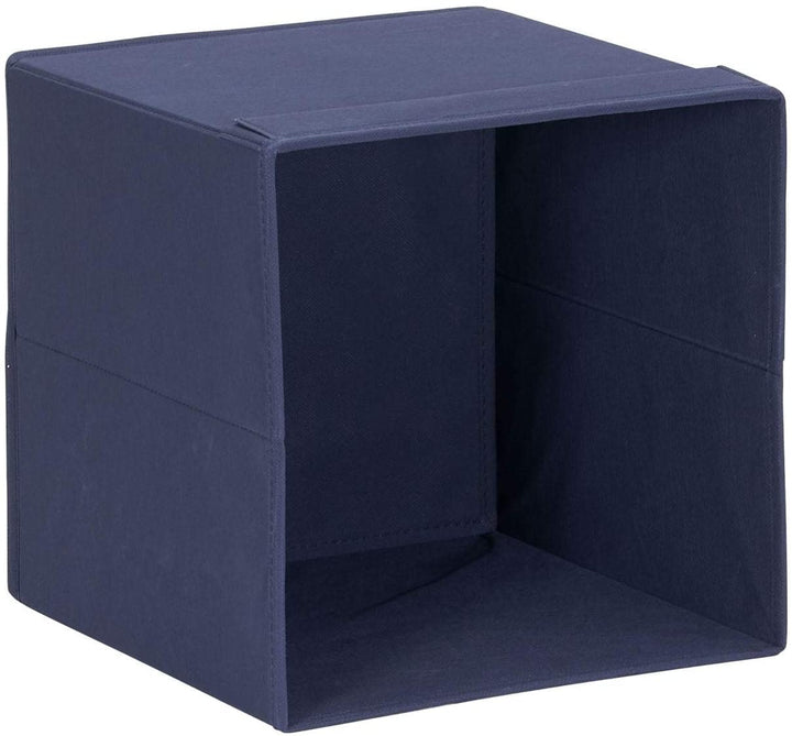 MISC Navy Fabric 11 inch Collapsible Cube (Set 6) Blue