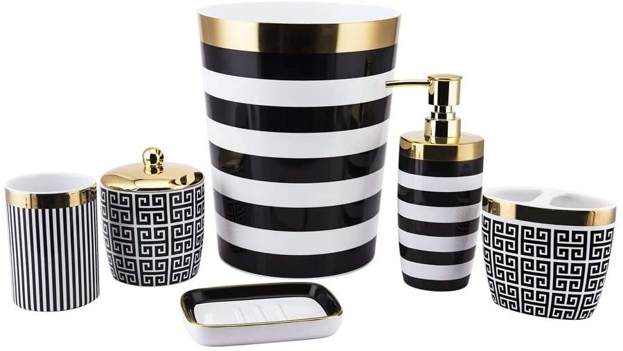 Cotton Ball Jar Ceramic - Diamond Home USA