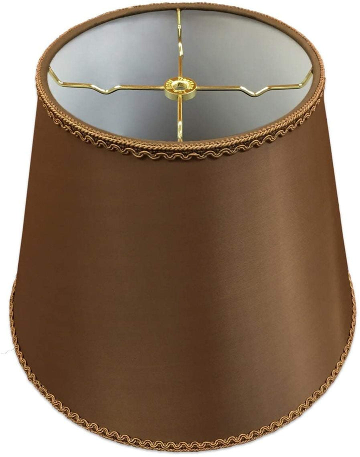 Empire Hardback Lamp Shade op Bottom rim (8x14x11) Brown
