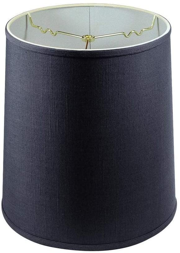 Drum Shade 12x14x15 Textured Slate Blue Modern Contemporary