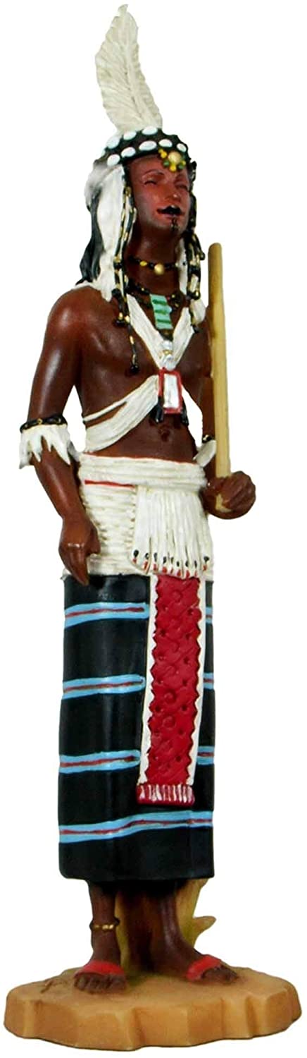 Handmade Hunter Figurine 7 Inches Color Culture Polyresin