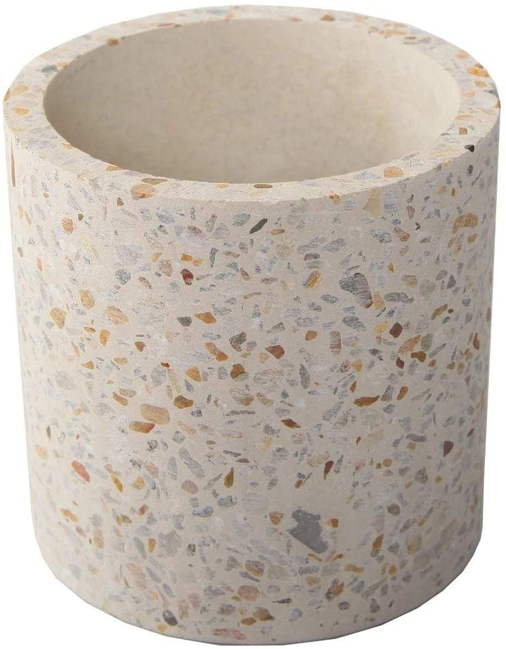 4" Pot Off White Mid Century Modern Cement Handmade