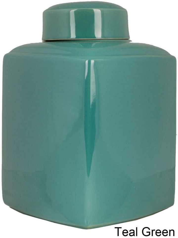 Ceramic Small Size Decorative Accent Jar Purple Blue Green Orange Novelty - Diamond Home USA