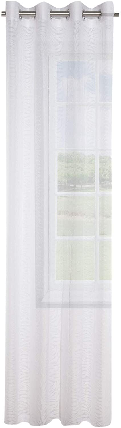 Zebra White Panel 54 x 96 Geometric
