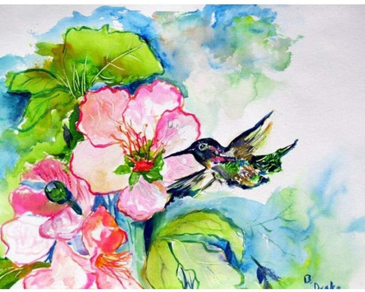Hummingbird Hibiscus Place Mat (Pack 4) Color Animal