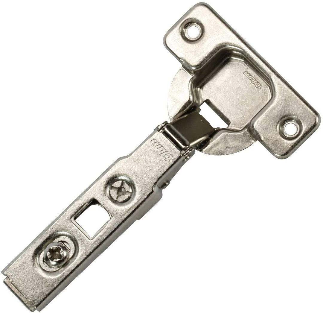 100 degree Straight arm Clip Overlay Screw Cabinet Hinge