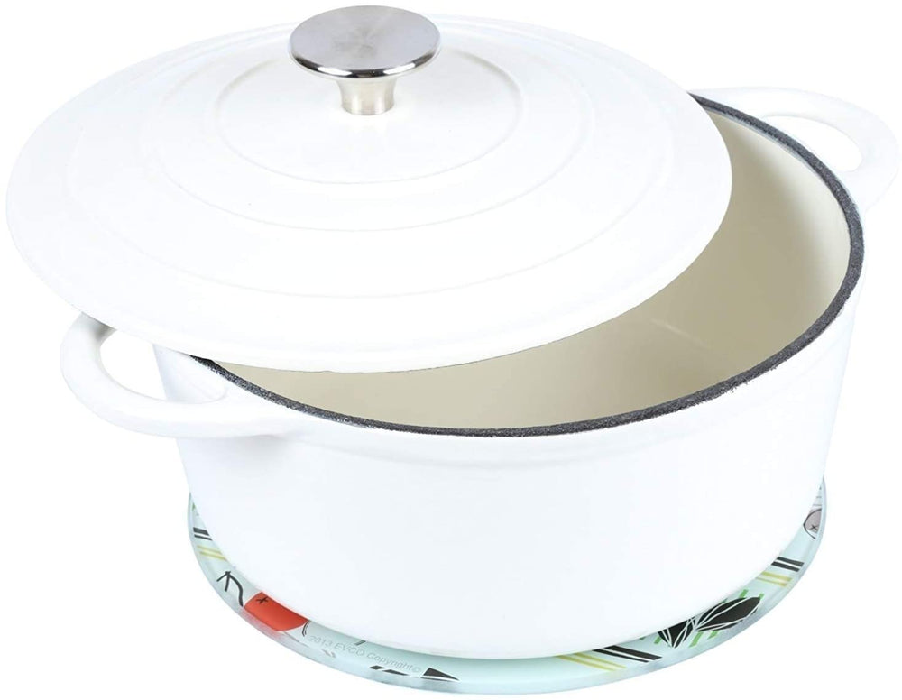 Tempered Glass 8" Round Trivet Color