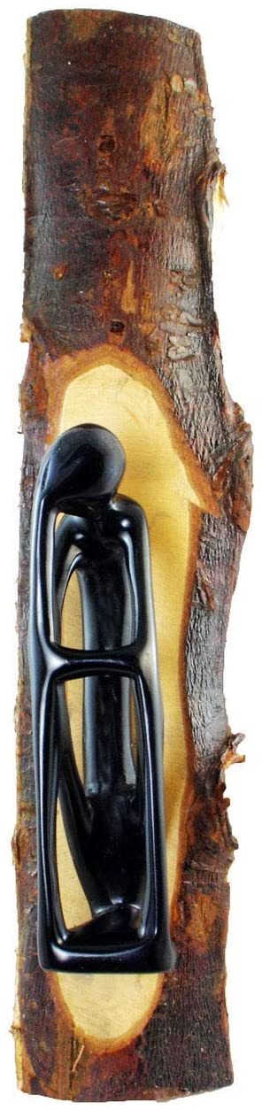 Handmade Soapstone 'Thinker' Tree ark Wall Plaque (Kenya)