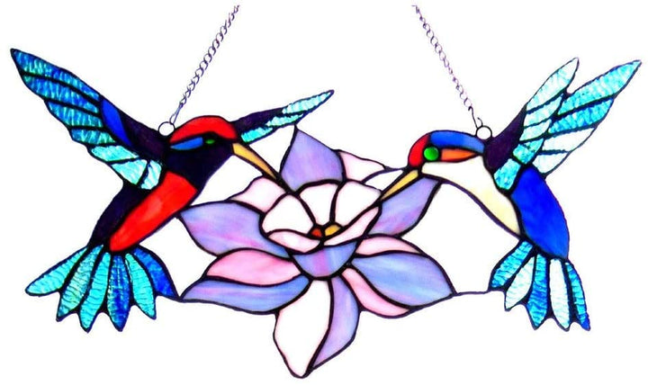 Tiffany Hummingbird Design Window Panel/suncatcher Color