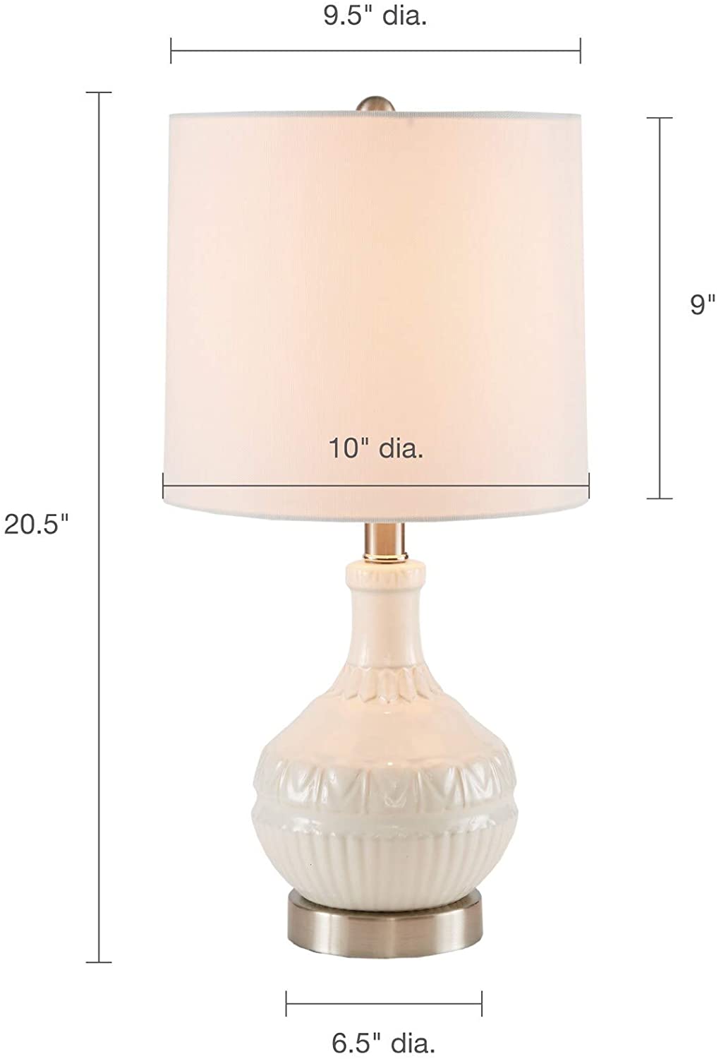 MISC Gypsy White Table Lamp