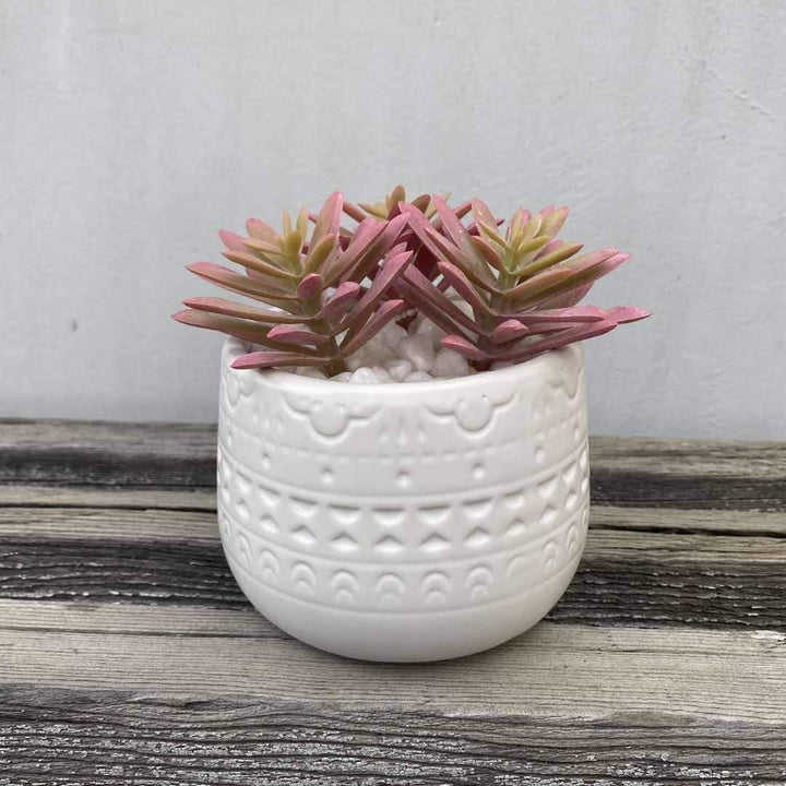 4 25" h Pink Cactus 4" Mayan Pot One Size
