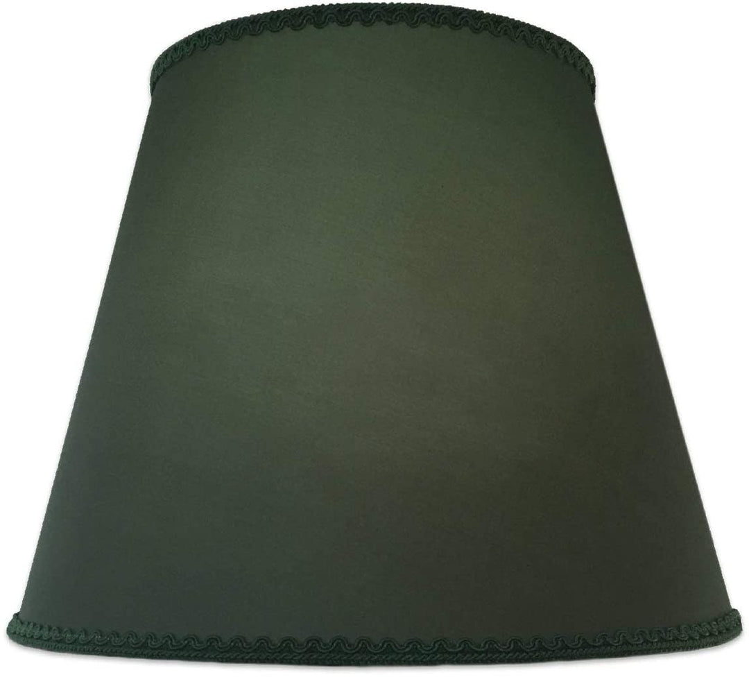 Empire Hardback Lamp Shade Top Bottom Trim (8x14x11) Green Traditional - Diamond Home USA
