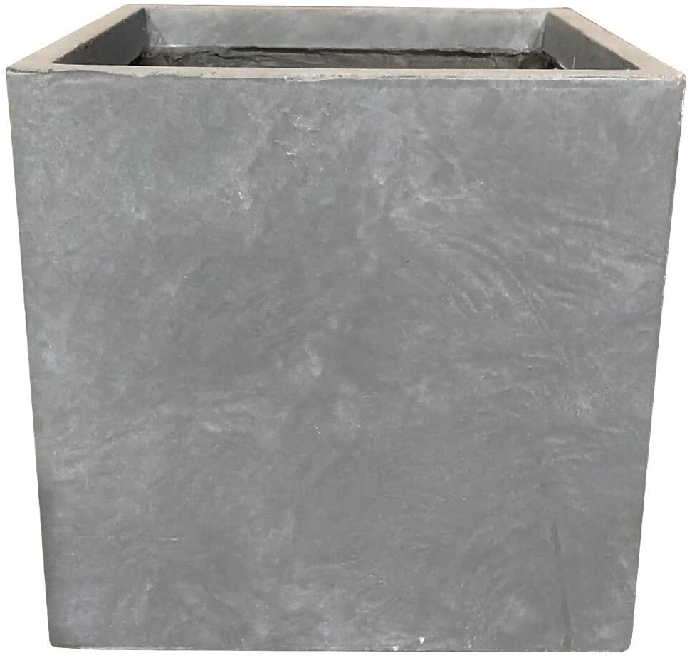 Lightweight Concrete Modern Square Cement Color Planter Small 9 8'x9 8'x9 8' Grey Rectangular