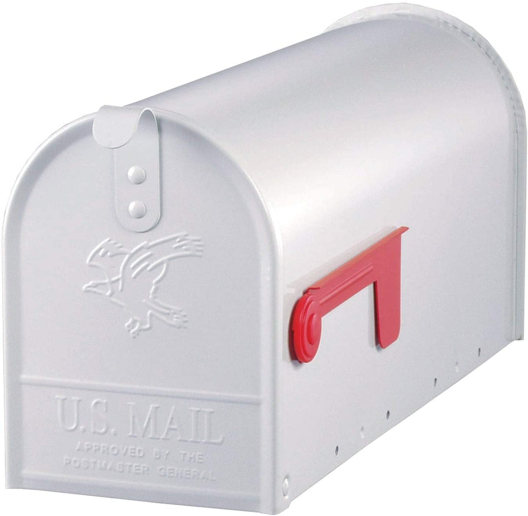 White Premium Steel Mailbox