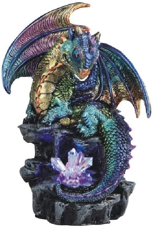 6 25" h Medieval Purple/Green Dragon Led Light Up Jewelry