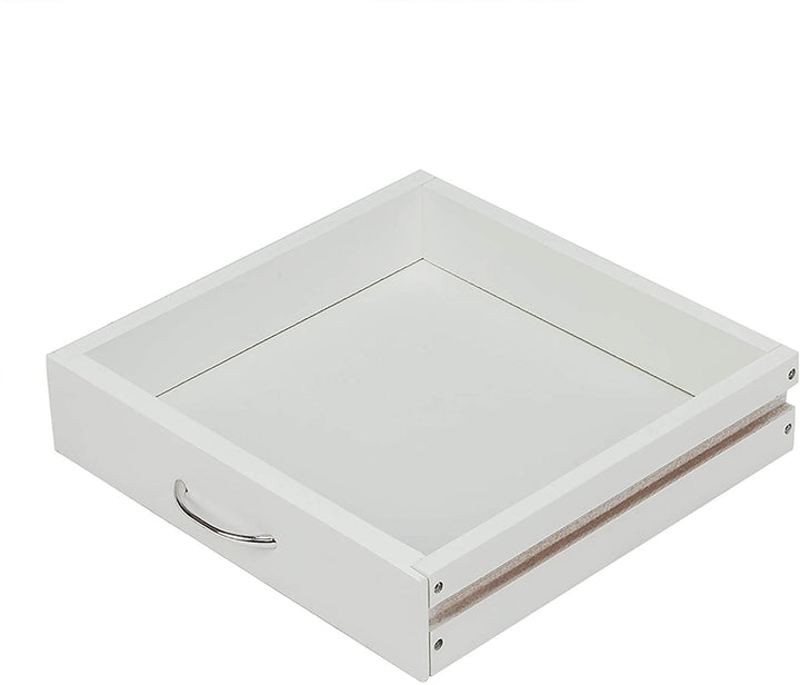 Moveable Utility Kitchen Cart Bar Two Drawers White Modern Contemporary Wood - Diamond Home USA