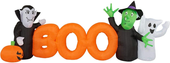 10 ft Inflatable Boo Sign Lights