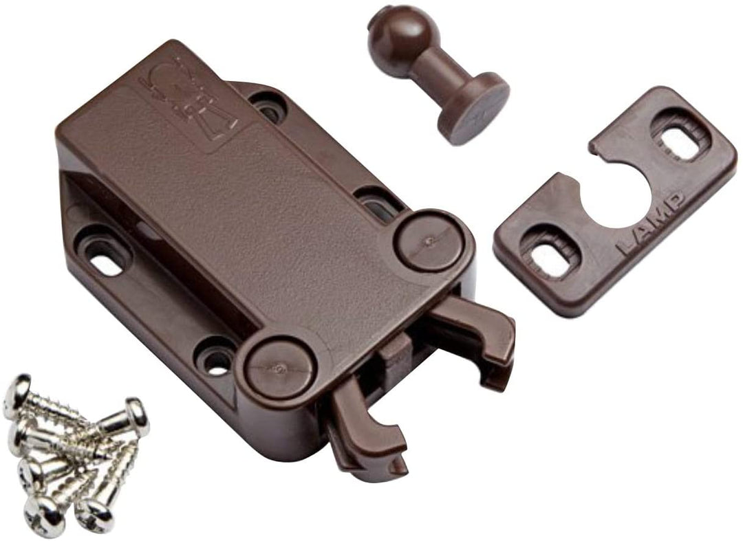 Lamp Non Magnetic Touch Latch Safe Push Brown