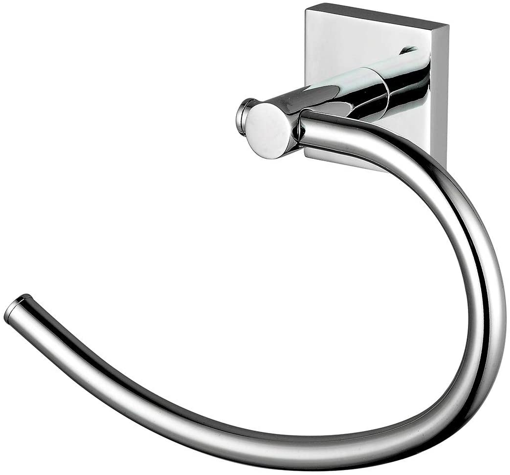 Towel Ring Chrome Metal - Diamond Home USA