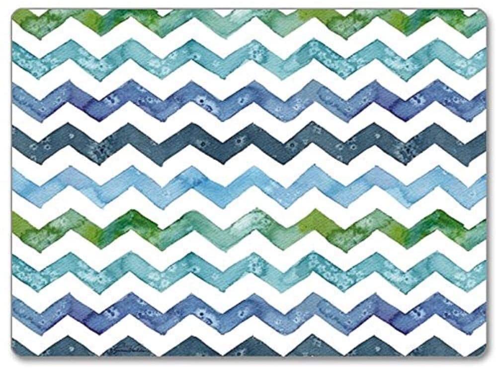 Chevron Hardboard Placemat Set 2 Color Casual Country