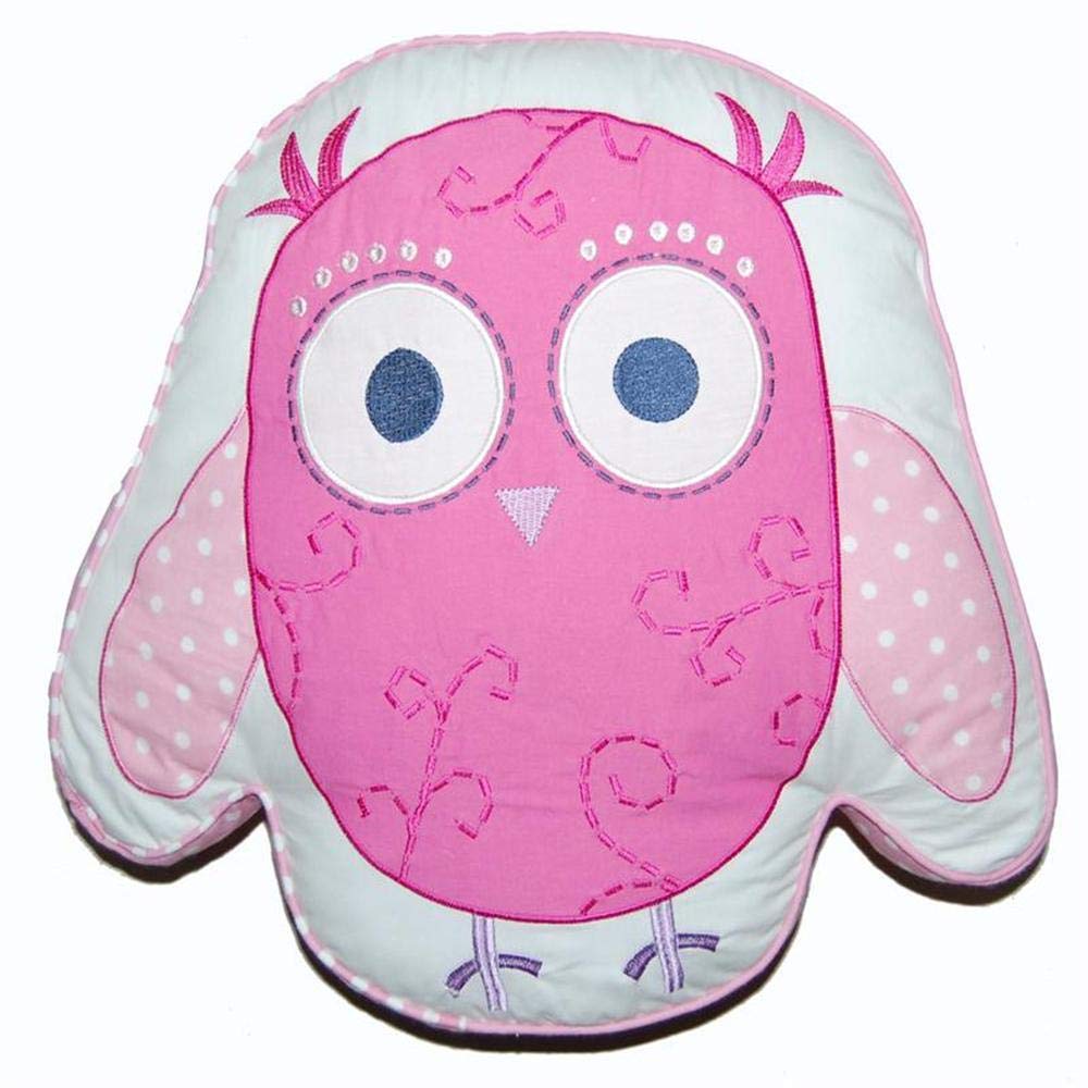 17 X 16 Inch Kids Pink Owl Throw Pillow Animal Themed Sofa