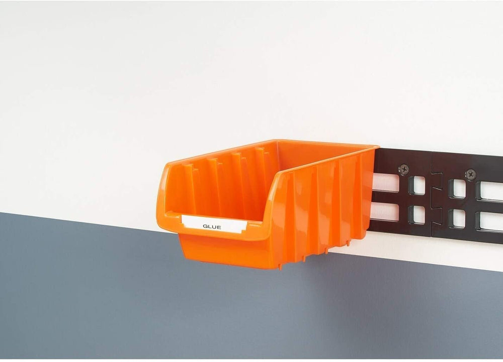 Small Bin Pack Orange Plastic Wall Mounted