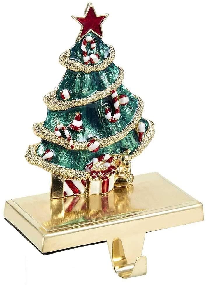 Christmas Tree Stocking Hanger Color Metal - Diamond Home USA