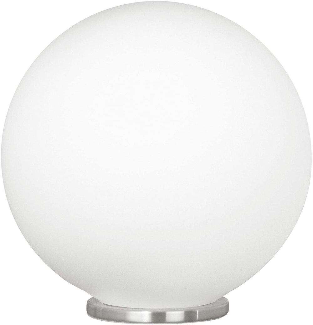 Silver 1 Light 60 watt Table Lamp Opal Glass Grey Modern Contemporary - Diamond Home USA