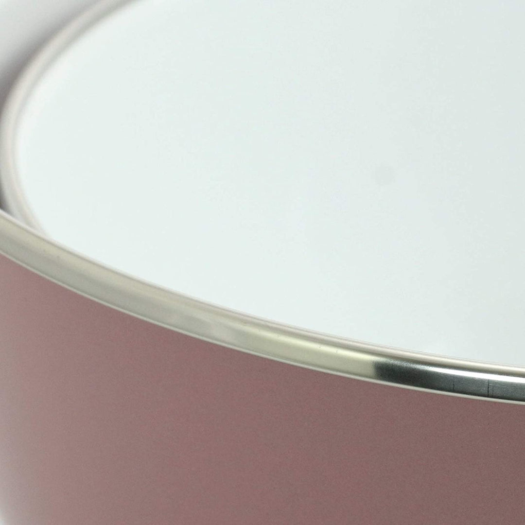 3 Piece Nesting Mixing Bowl Set Lavender Purple Steel - Diamond Home USA