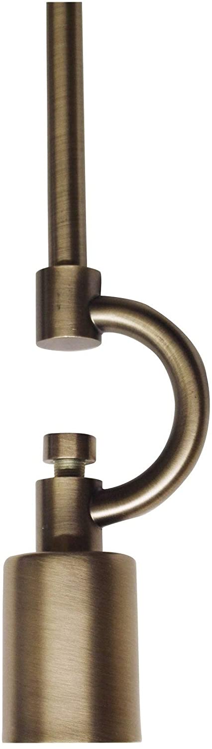 Cloth Wire Pendant Kit 1 Light Antique Brass Modern