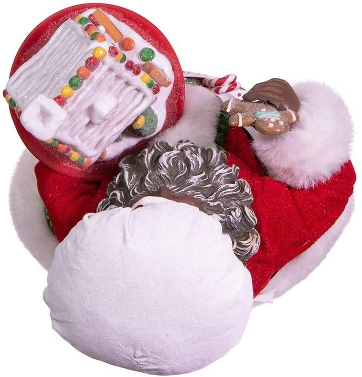 10 5 inch Black Chef Santa