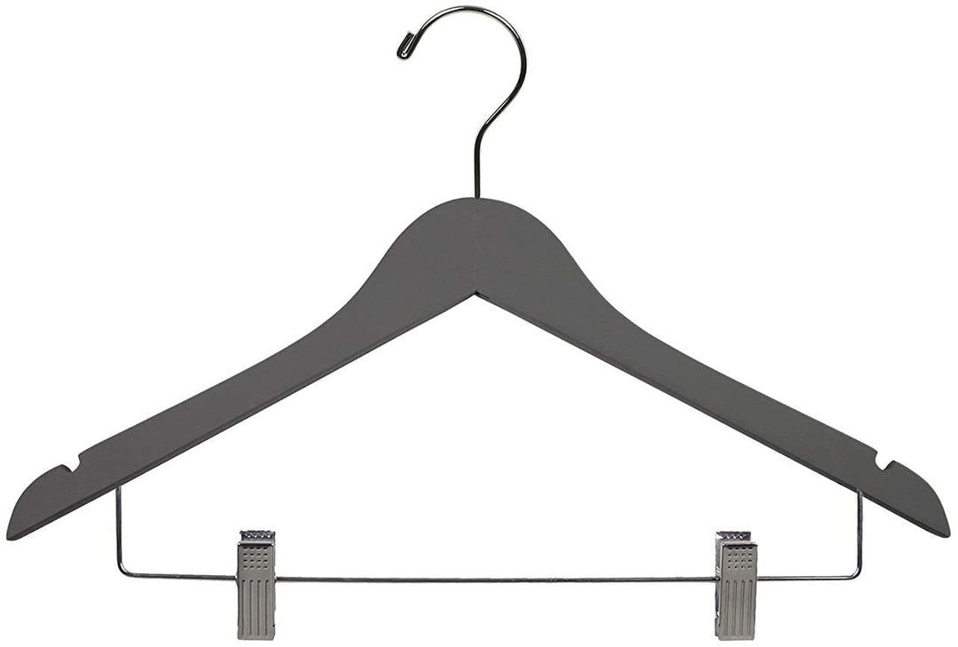 Grey Rubber Combo Hanger W/Clips 17" Length X 7/16 Thick