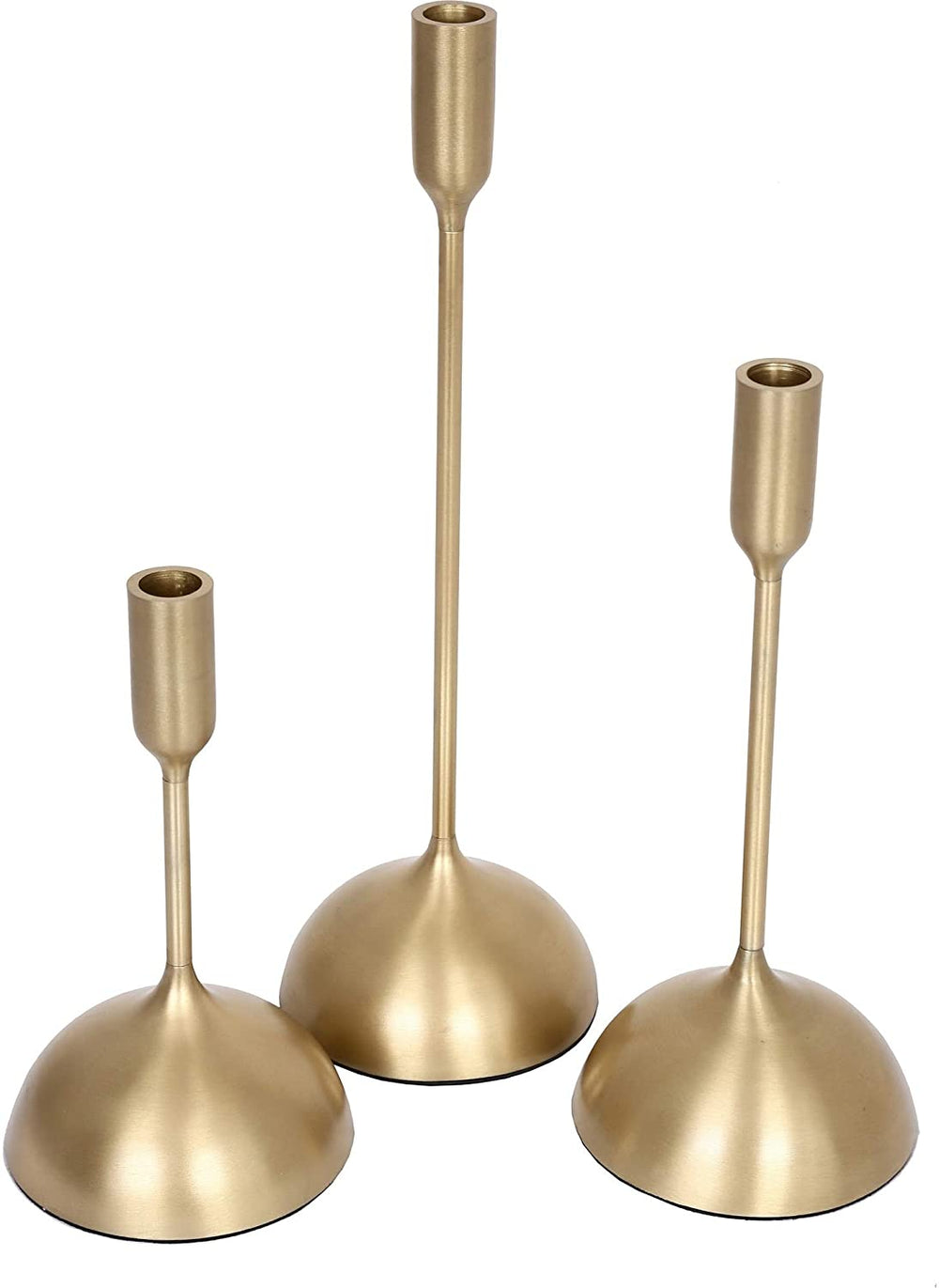Candle Holder N/ Gold Modern Contemporary Aluminum Finish - Diamond Home USA