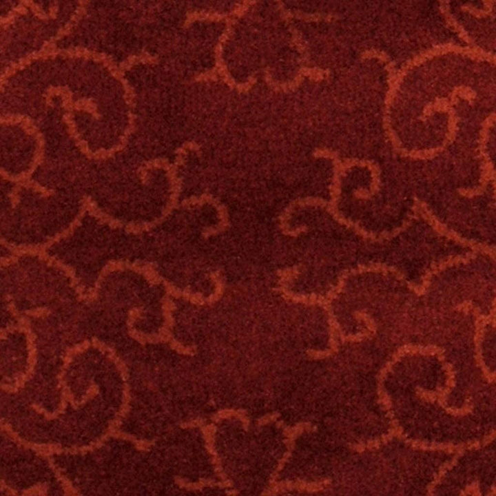 Handmade Wool Rug (2' X 7') 2' 7' Red Scroll Bohemian Eclectic Transitional Vintage Novelty Rectangle Latex Free - Diamond Home USA