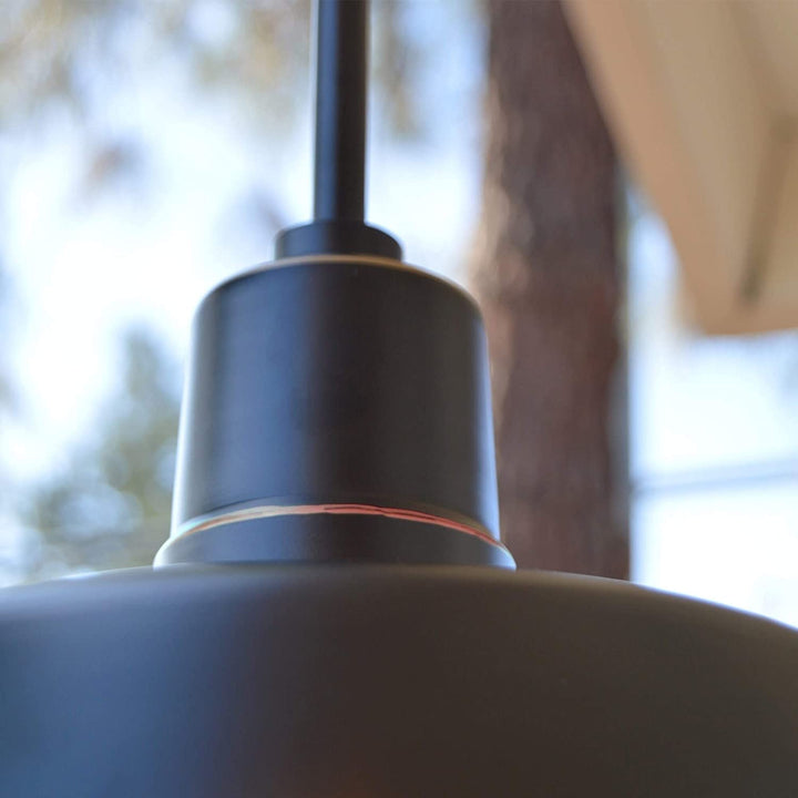 1 Light Outdoor Barn Lighting Oil Rubbed Bronze Traditional Metal Dimmable - Diamond Home USA