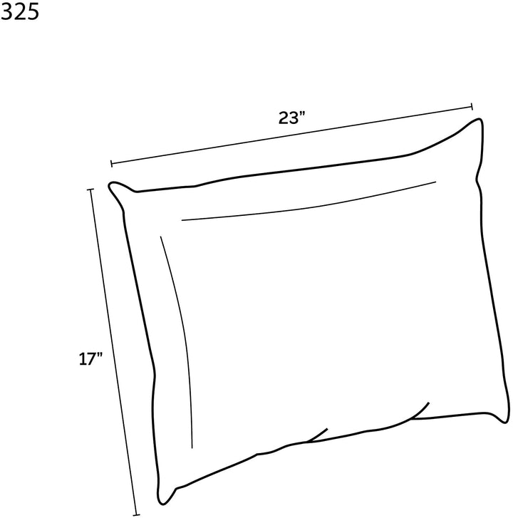 Outdoor 17 X 23 Pillow Back L W 5 H Blue Damask Bohemian Eclectic Polyester Fade Resistant Uv Water - Diamond Home USA