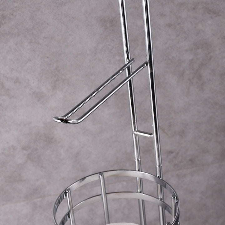 Toilet Paper Holder Phone Shelf N/ Modern Contemporary Metal - Diamond Home USA